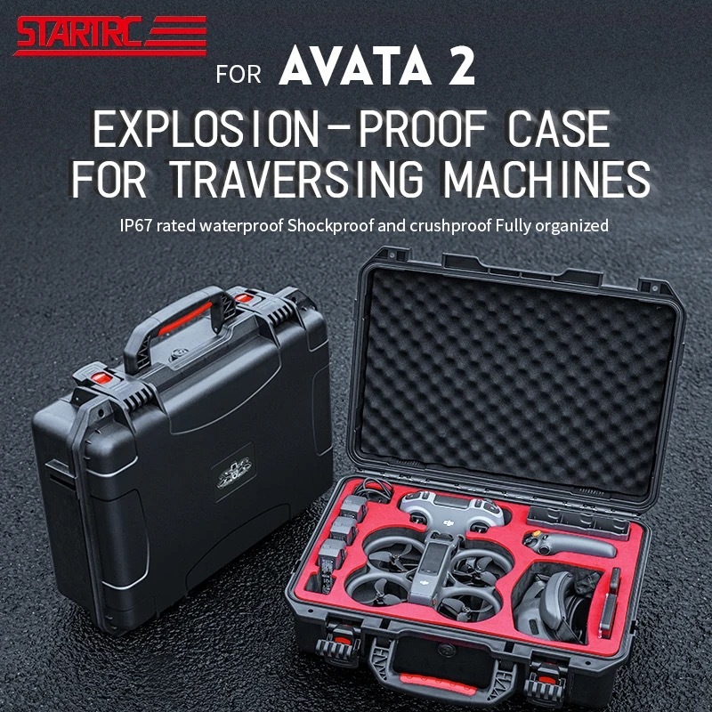 STARTRC DJI Avata2 Hard Waterproof Anti Drop Explosion-proof travel Bag กระเป๋าแข็งกันน้ำกันกระแทก