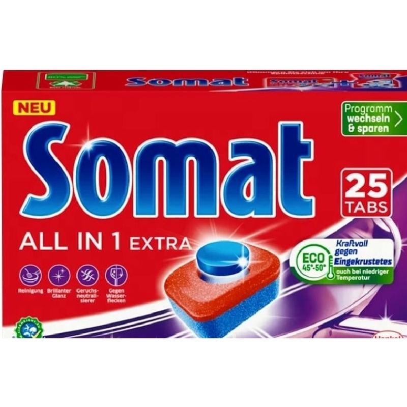 ก้อนล้างจานสําหรับเครื่องล้างจาน SOMAT 440 กรัม 25 ก้อน