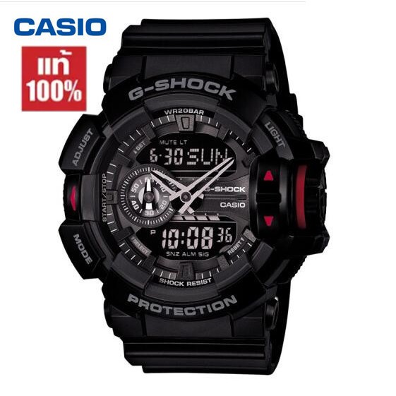 Casio นาฬิกา G-Shock watch for men  รุ่น GA-400-1B Limited Color - Black รับประกัน 1ปี นาฬิกากันน้ำ