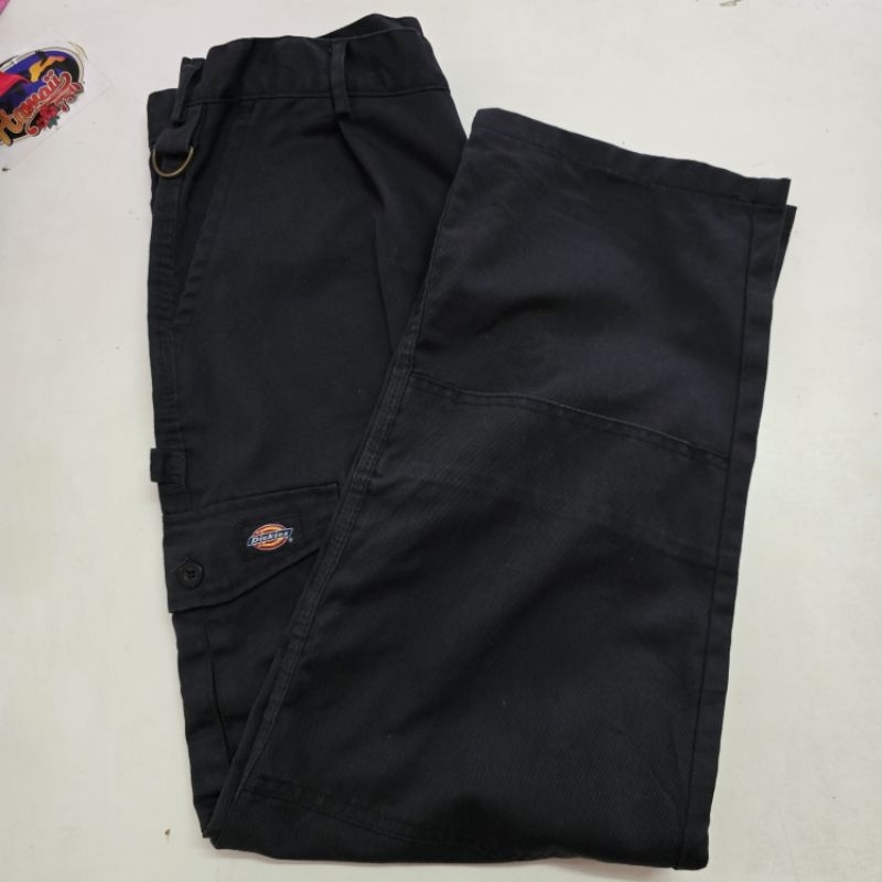 กางเกงDICKIESขาต่อคาร์โก้ WD884 REDHAWK  TROUSERS CARGO BLACK  แท้มือสองสีดำ เอว34นิ้ว