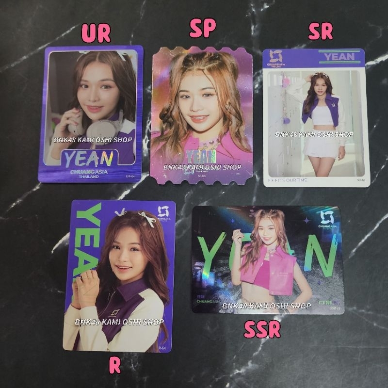 Yean ยีน การ์ด ver1 Chuang Asia Gen1es ( chuangasia Vancard's 2024 : Rising Star Cards )