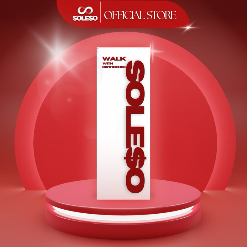 D.I.Y. เซทโซลติดเอง( 1 กล่อง/ 1 คู่ ) Freesize แผ่นกันสึก SOLESO Sole Protector แผ่นกันพื้นสึก