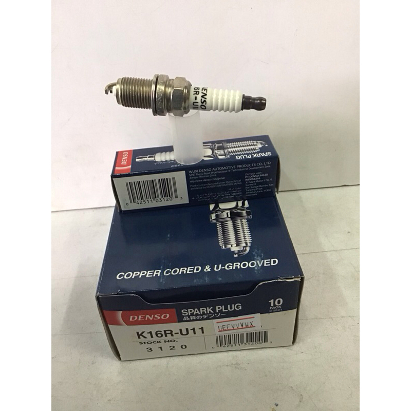 หัวเทียน แท้ DENSO K16R-U11 (ญี่ปุ่น)ราคาต่อหัวละ