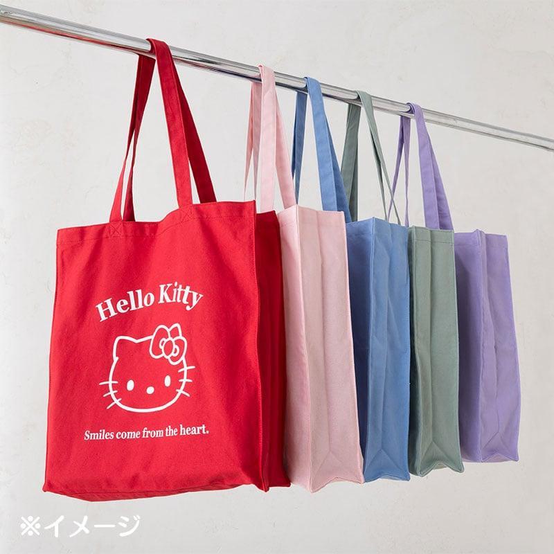 Sanrio Cotton Tote Bag mx HelloKitty kt mm cn pc ku Size is approx. 39 x 34 x 9cm Handle length: app