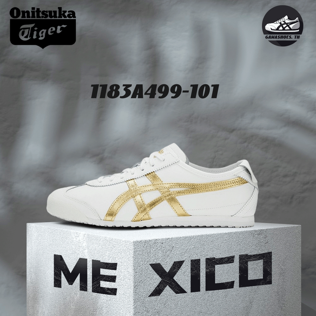 พร้อมส่ง !! Onitsuka Tiger MEXICO 66 1183A499-101 รองเท้าลําลอง ของแท้ 100%