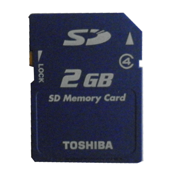 Toshiba 2GB SD memory cardการ์ดเก็บข้อมูล