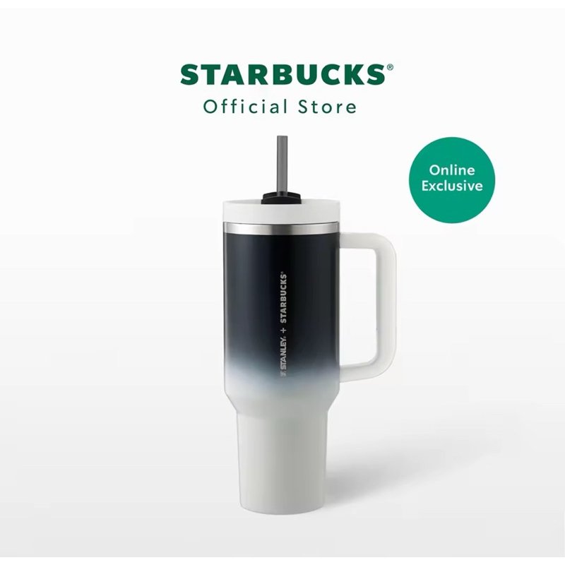 Starbucks Stainless Steel Stanley Gradient Black White 40oz ของแท้ 💯