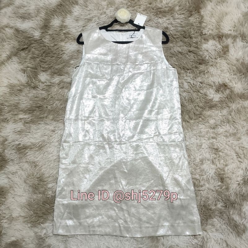 calvin klein metallic dress แท้