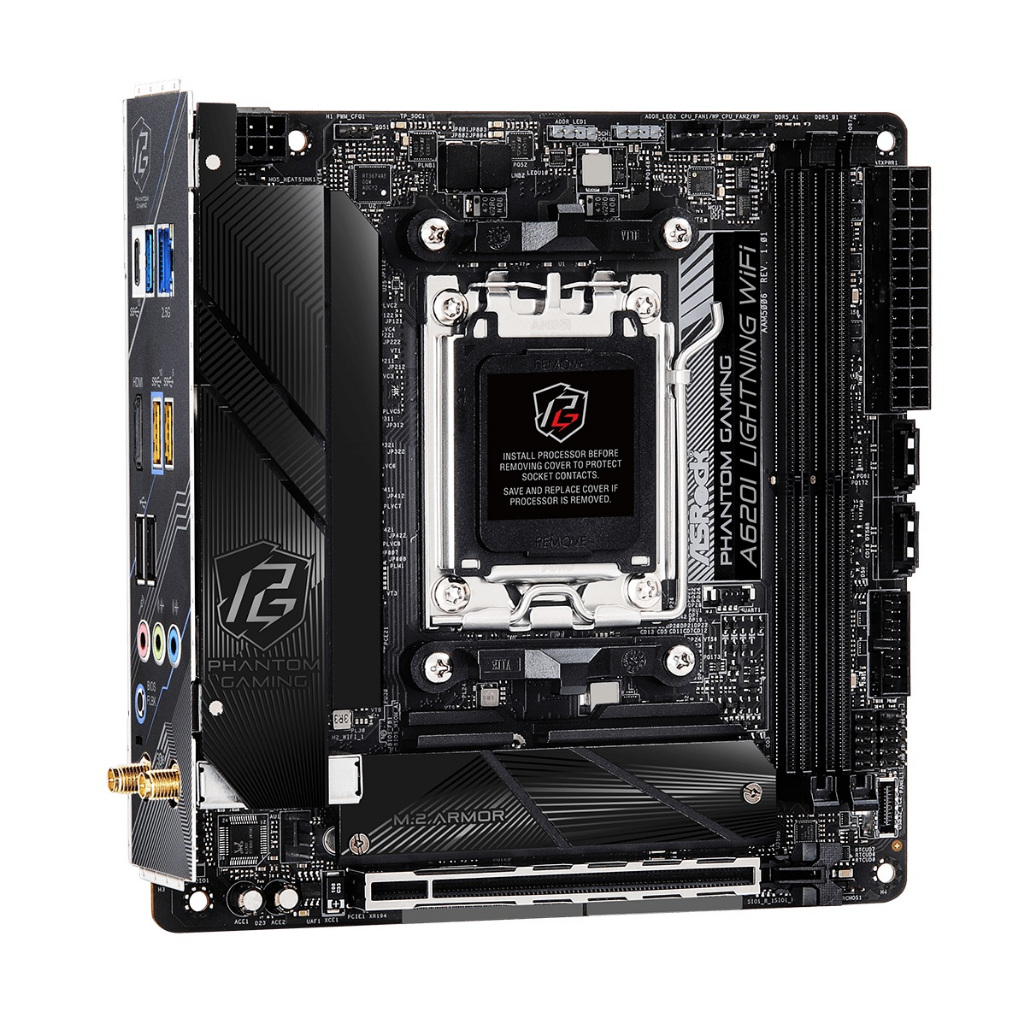 ASRock A620I Lightning WiFi AMD AM5 ITX Motherboard (เมนบอร์ด)