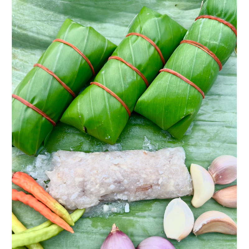 แหนมปลาห่อใบตอง ส้มปลา พร้อมส่ง