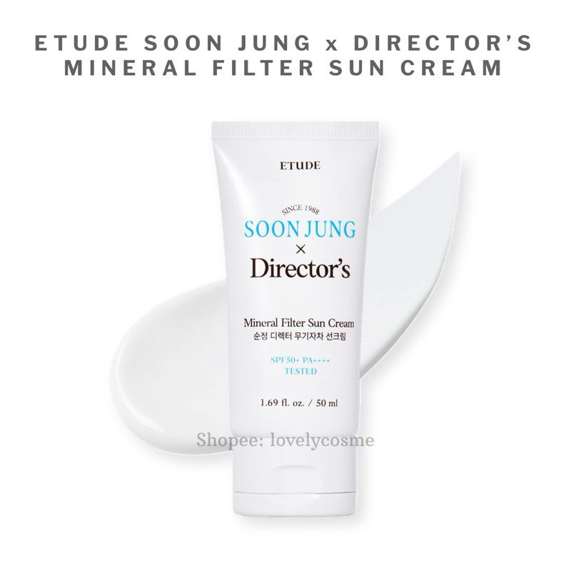 [ของแท้/พร้อมส่ง] ETUDE Soon Jung x Director’s Mineral Filter Sun Cream อีทูดี้ ครีมกันแดด