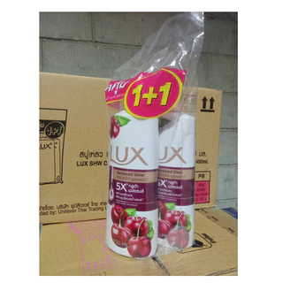 LUX ลักส์ แพค 2ขวด ครีมอาบน้ำ หัวปั้ม ขนาด 450 มล. ลักส์อาบน้ำ