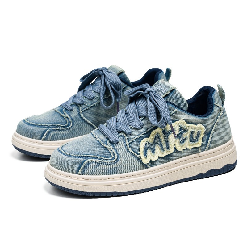 Casual Denim Sneakers รองเท้าเดนิมผ้าใบผู้ชาย รองเท้ากีฬา No.992