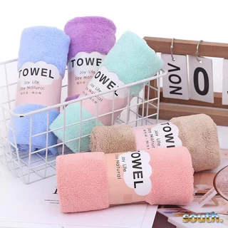 South พร้อมส่ง ผ้าขนเป็ด ผ้าขนหนู ซึมซับน้ำได้ดี สัมผัสนุ่ม มี 5 สีให้เลือก ขนาด 30X57cm