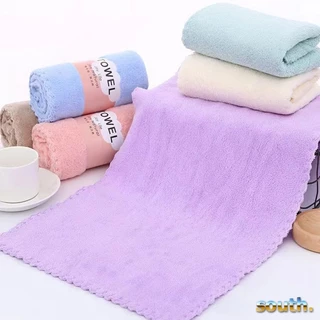 South พร้อมส่ง ผ้าขนเป็ด ผ้าขนหนู ซึมซับน้ำได้ดี สัมผัสนุ่ม มี 5 สีให้เลือก ขนาด 30X57cm