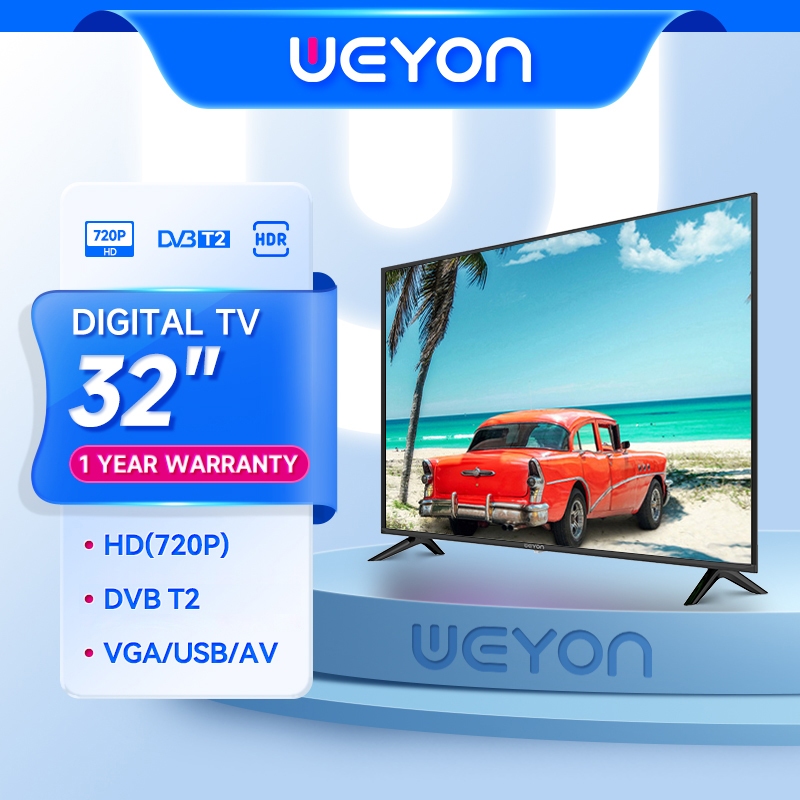 WEYON ทีวีดิจิตอล ทีวี 32 นิ้ว Full HD LED TV ทีวีจอแบน โทรทัศน์ Digital TV ทีวีแอลอีดี S32