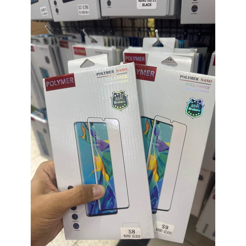 htส่งจากไทย] 🔥🔥ฟิล์ม Nano Glass เต็มจอ POLYMER Samsung S8 S9 S8 plus S9 plus