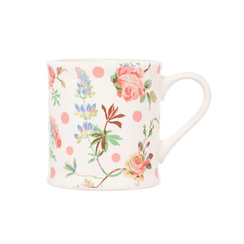 Cath Kidston MOLLIE MUG BIRDS AND ROSES CREAM
