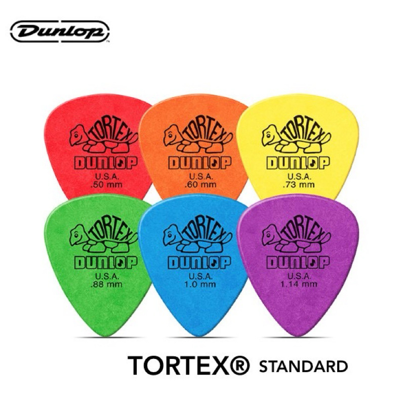 TORTEX® STANDARD GUITAR PICK Standard 418 rของแท้ 100%ขนาดเหมาะมือ ผิวไม่ลื่นมีให้เลือกหลายขนาด