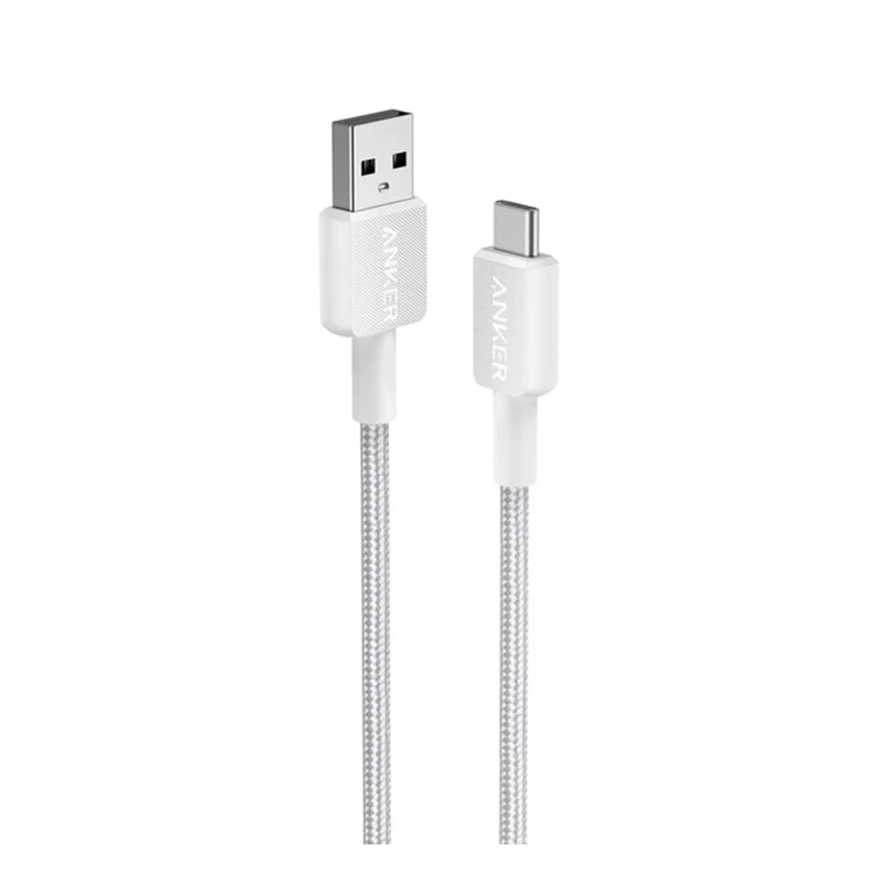 CHARGER CABLE (สายชาร์จ) ANKER 322 USB-A TO USB-C 0.9 METER (AK358) (WHITE)