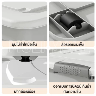 MULI กล่องเก็บของ ขนาด 310#/300#410# กล่องใส่ของ ลังพลาสติก