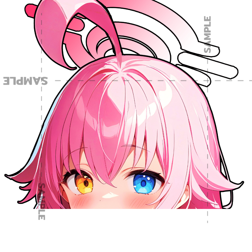 Hoshino Blue Archive สติกเกอร์ 2 แผ่น hoshino takanashi Blue Archive The Animation Stickers ลุงโฮ