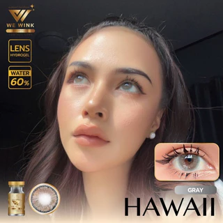 Hawaii (ตาโต) 👁👁(We Wink ฝาทอง) อมน้ำ 60%มากสุดในไทย Hydrogel Lens ป้องกันUV☀️ (เลนส์กรองแสง)
