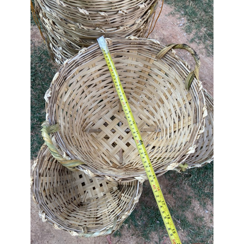 เข่งไม้ไผ่ เข้งปลูกต้นไม้ เข่งใส่ของ เข่งไก่ไข่ (เข่งกลาง) - รูปที่ 2