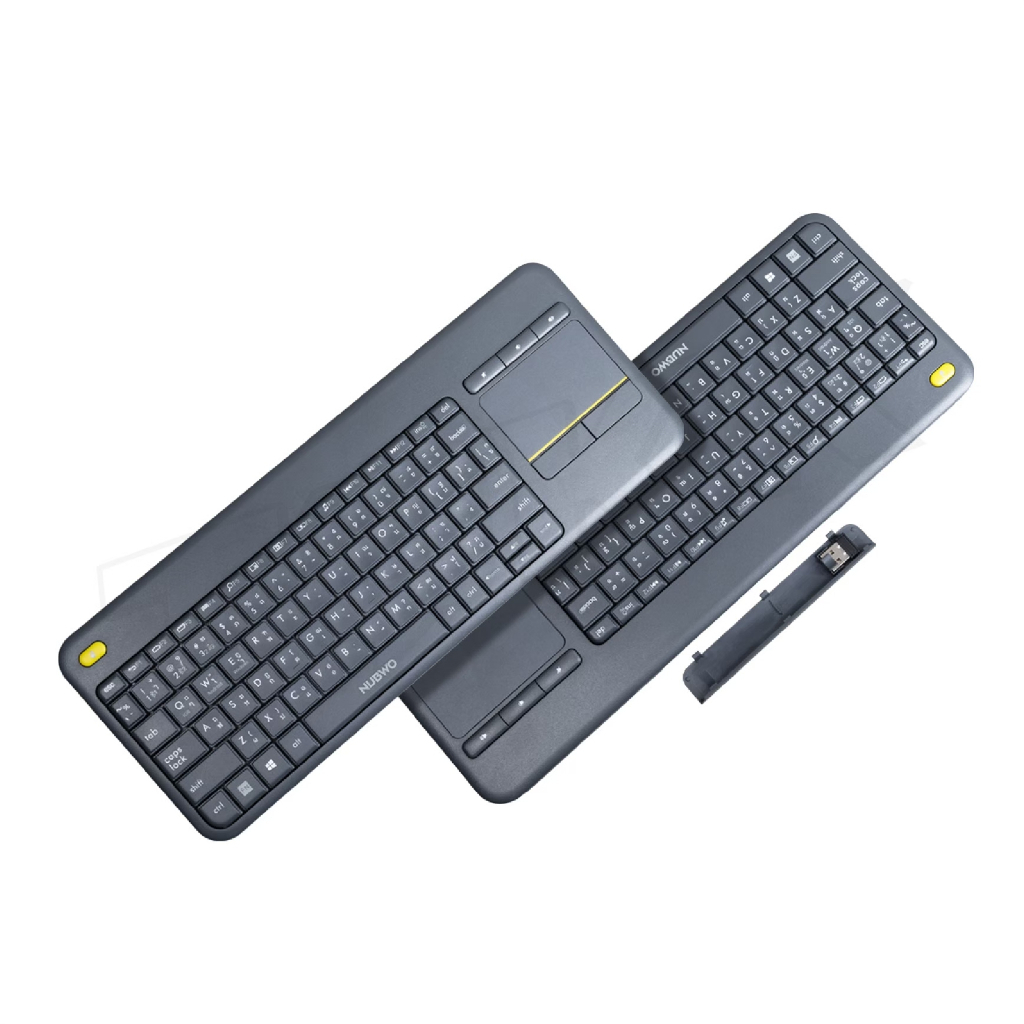 Nubwo รุ่น NKB-107 คีย์บอร์ด+เมาส์ทัช Keyboard Dual Mode Wireless Bluetooth Touchpad คีย์บอร์ดไร้สายมีทัชแพด