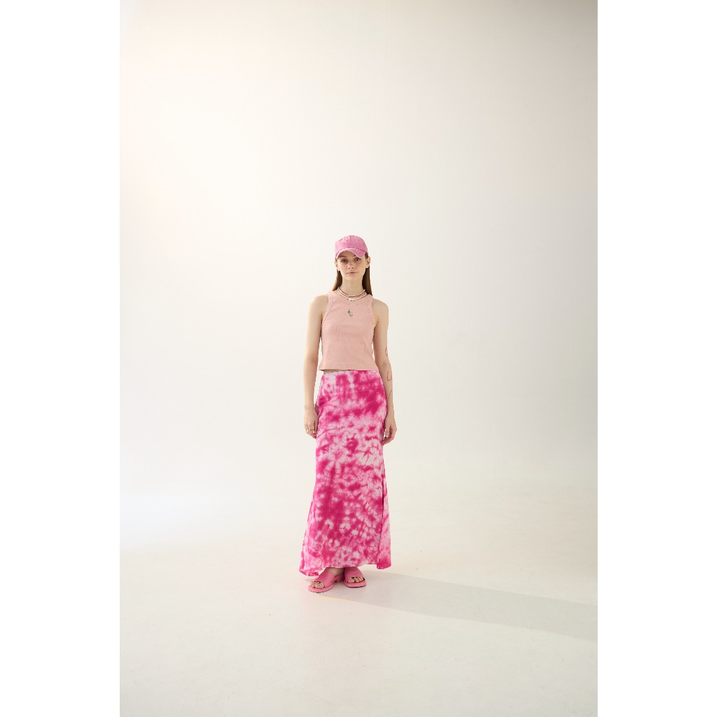 Sparks Blue MM Tie-dyed Skirt กระโปรงยาวมัดย้อม
