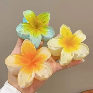 กิ๊ฟหนีบ กิ๊ฟดอกไม่ลีลาวดี หลายสี ขนาดใหญ่7.5ซม อุปกรณ์เสริมสำหรับชายหาด#0312
