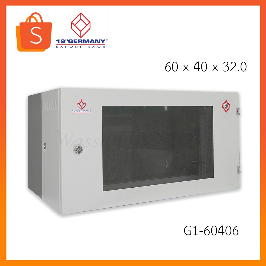 <G1-60406> 19” GERMAN WALL RACK 6U, ลึก 40 cm. 60 x 40 x 32.0