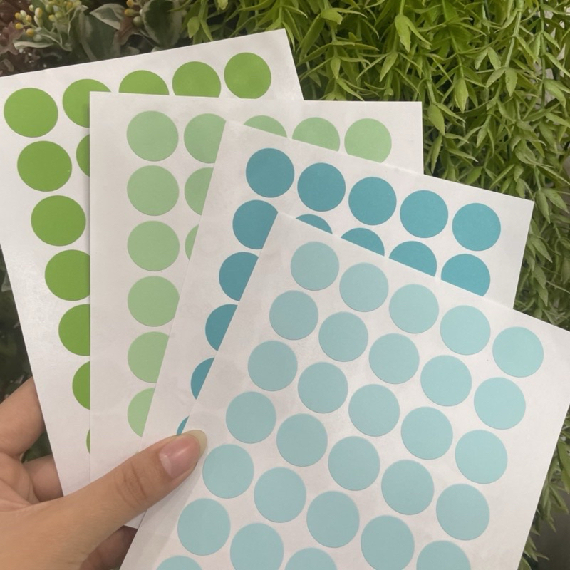 สติกเกอร์ Sticker 20 มม  กระดาษวงกลม เขียนได้ทุกปากกา