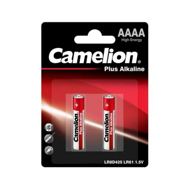 Camelion Plus alkaline AAAA/LR61/LR8D425 1.5V แพคบรรจุ2ก้อน