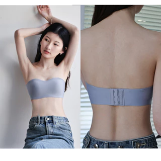 B012 เสื้อชั้นใน2in1 เนื้อผ้าดี กันลื่น ไม่มีรอยต่อ ใส่เป็นเกาะอกหรือเสื้อในก็ได้ แถมฟรีสายเสื้อชั้นในปรับความยาวได้ เหม