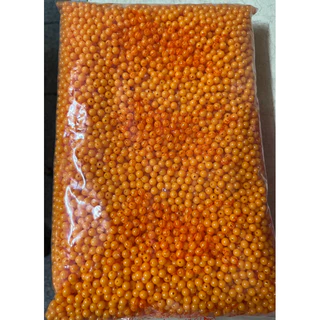 ลูกปัด พลาสติก ทรงกลม ขนาด 6 มิล รวมสีหลายสี ขาว ครีม ชมพู ส้ม เหลือง แดง เขียว