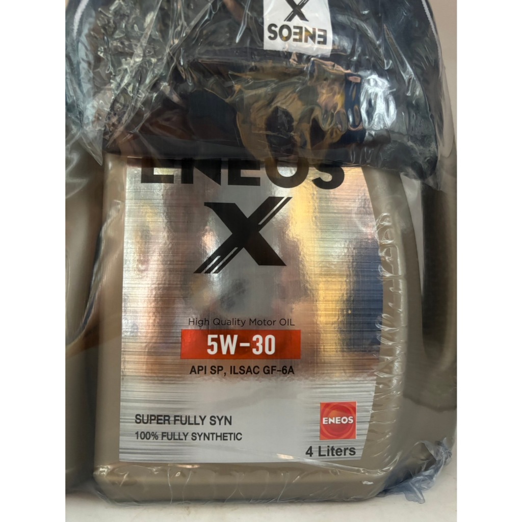 น้ำมันเครื่องเบนซินสังเคราะห์ ENEOS X 5W-30 SUPER FULLY SYN เอเนออส เอ๊กซ์ 5W-30 4+1ลิตร