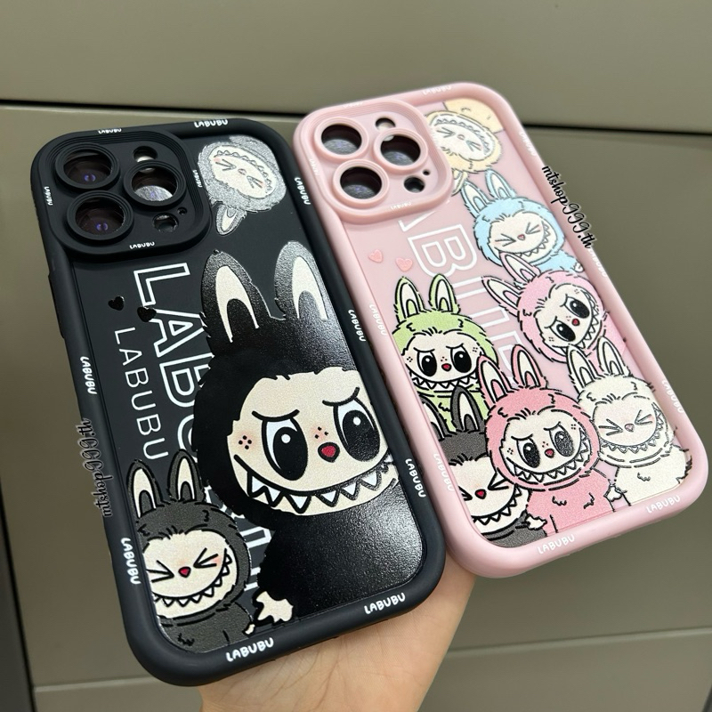 เคสนิ่ม เคสกันกล้อง สกรีนการ์ตูนลาบูบู้ iPhone 11 XR 12 12ProMax 13 13ProMax 14 14ProMax 15 15Plus 1