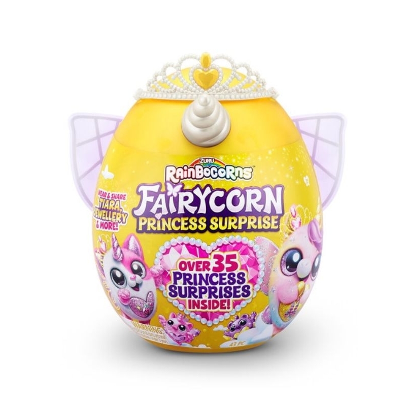 ZURU Rainbocorns Fairycorn Princess Surprise 11" Collectible Plush Surprise Egg Fairy Wings