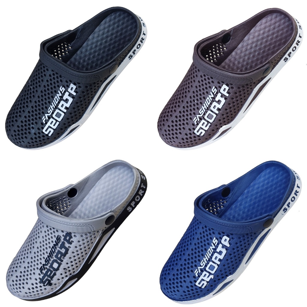 WOOQ SPORT (36-44 เผื่อ1ไซส์) รองเท้าหัวโต สวมง่าย ถอดง่าย คล่องตัว นุ่มสบาย ผลิตจากยางคงทน เหนียวแน่น