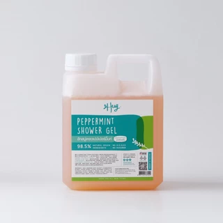 Hug Refill 1000ml เจลอาบน้ำ เปปเปอร์มิ้นท์สูตรอ่อนโยนจากธรรมชาติ 98.5% [Shower Gel Peppermint 98.5% Natural Ingredients]