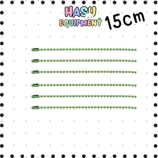 HasuEquipment 1 เส้น โซ่ไข่ปลา 15cm ขนาดเม็ด 2.4mm สำหรับทำพวงกุญแจ DIY Hasu Equipment [BC15]