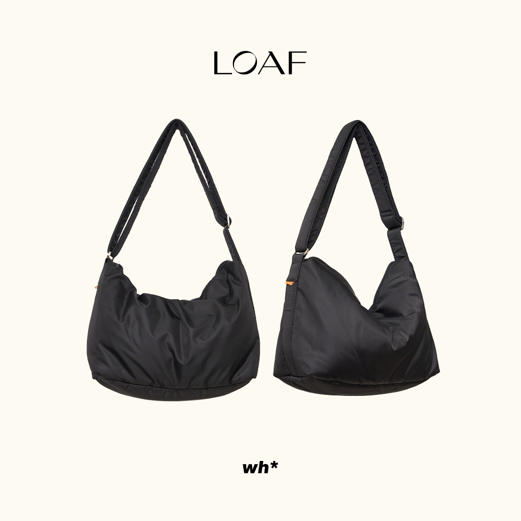 WHISPERWHITE - LOAF กระเป๋าสะพายข้างไนลอน บุนุ่ม