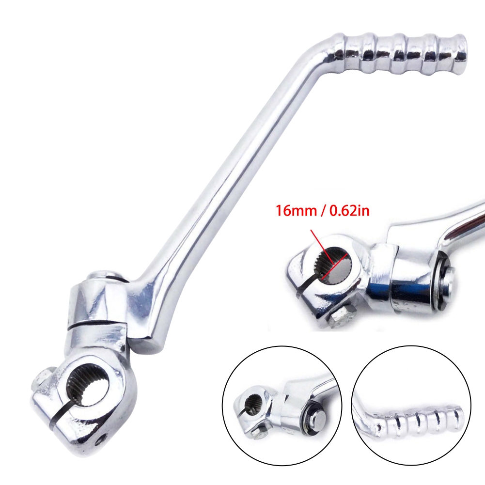 คันโยกเริ่มต้น 16 มม. คันโยกเริ่มต้นสำหรับ Kawasaki KE KL/KLX/KX/KDX/KZ/125/175/200 ใช้สำหรับมอเตอร์ไซค์