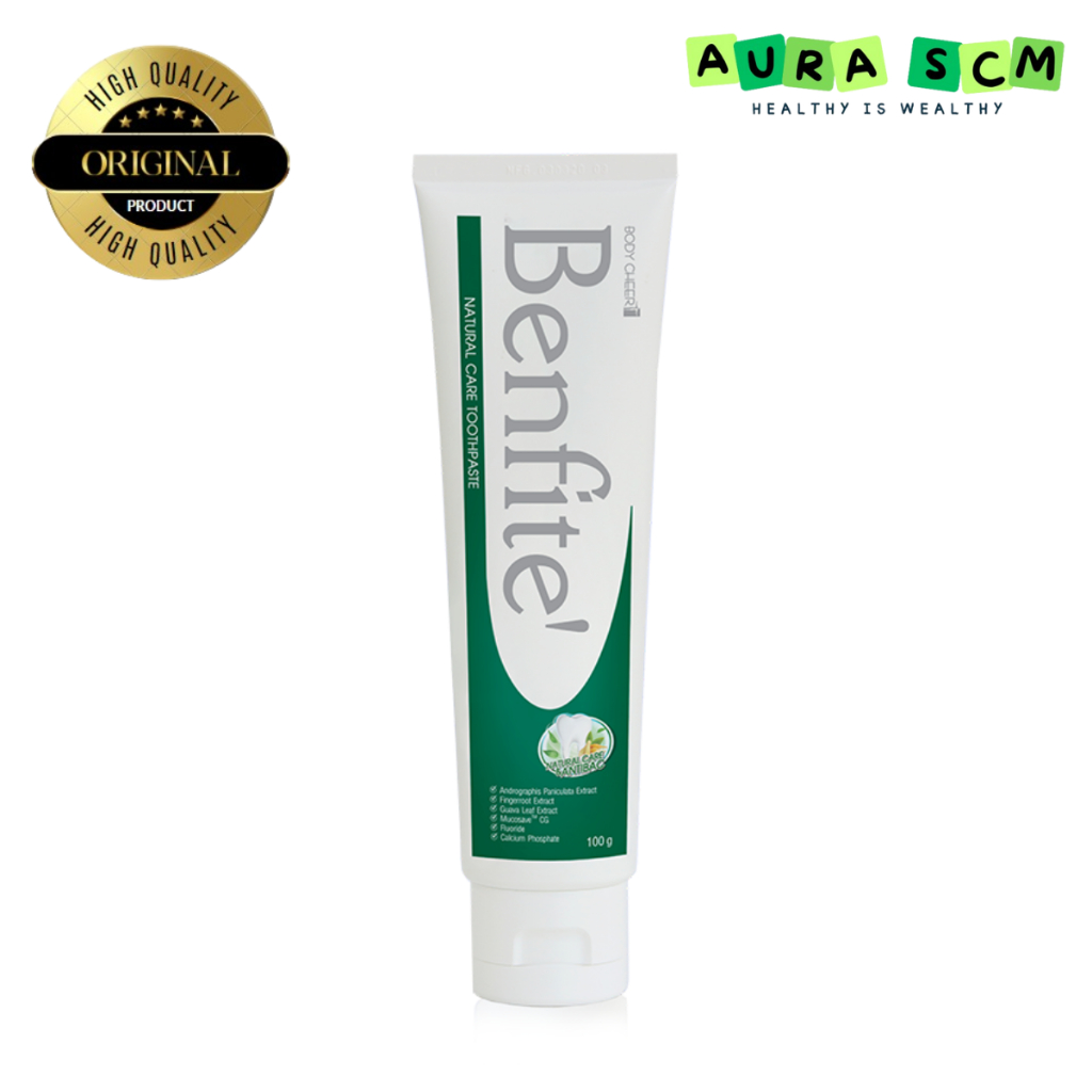 BENFITE' NATURAL CARE ยาสีฟันเบนฟิตเต้สูตรกระชายดำ และฟ้าทะลายโจร ขนาด100 G รหัสสินค้า : 2043