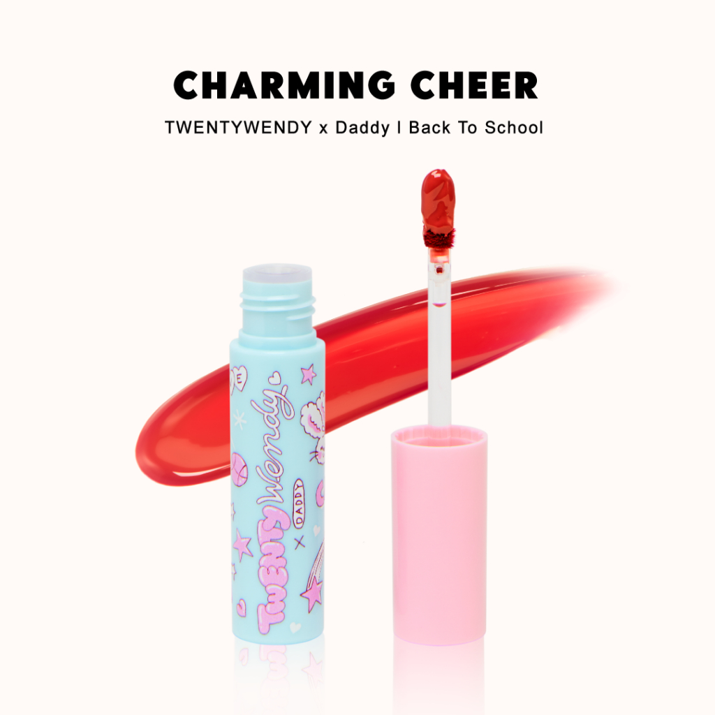 TWENTYWENDY x DADDY | Glow up lasting Charming Cheer ลิปเนื้ออีมูชั่น สีชมพูสดใส เบาสบาย ชุ่มชื้นติดทน ฉ่ำวาว