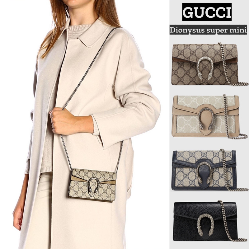 Hot กุชชี่ Gucci GG Denim Dionysus Super Mini Bag ผู้หญิง/กระเป๋าถือ/ซุปเปอร์มินิ หลายสี