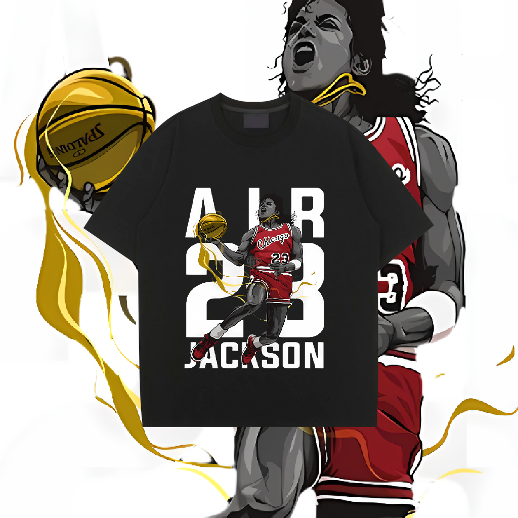 Michael&Jordan สหรัฐอเมริกา ตำนาน แฟชั่น สันทนาการ ระบายอากาศได้ แขนสั้น
