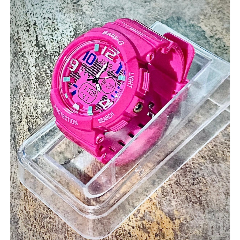 Casio BabyG เบบี้จี นาฬิกาเด็กโต ระบบเข็ม (ฟรีกล่อง) นาฬิกาข้อมือ เด็กโต เด็กนักเรียน นาฬิกาข้อมือเด็กหญิง RC411