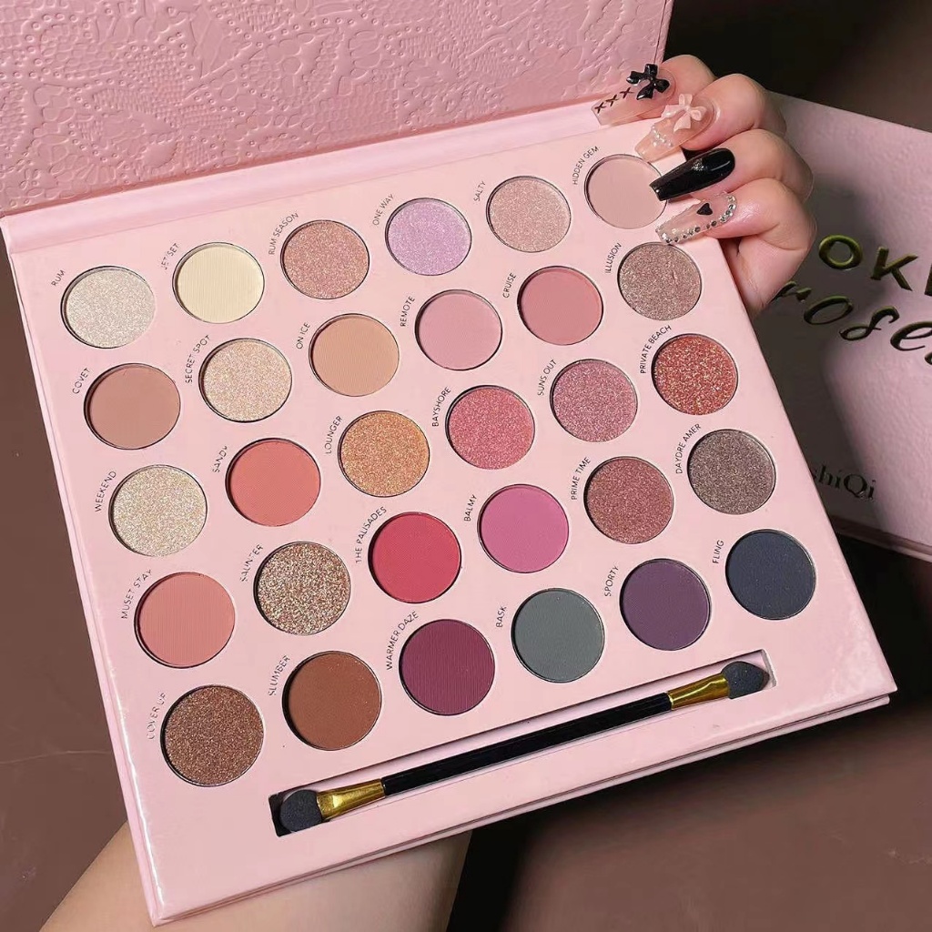 Eyeshadow Disc Powder Palette พาเลททาตา32สี ประกอบด้วยบลัชออนอายแชโดว์และคอนซีลเลอร์